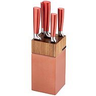 EDENBERG EB-923 6-piece knife set, wooden stand red - Knife Set