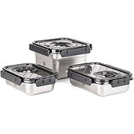 G21 Stainless Steel Vacuum Container Set (680, 1000, 1900 ml), 3 pcs - Food Container Set