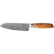 G21 Gourmet Damascus Santoku knife 17 cm handle zebrawood - Kitchen Knife
