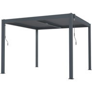 G21 Bioclimatic pergola Austin 3 × 3 m, anthracite aluminium - Pergola