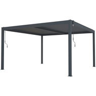G21 Bioclimatic pergola Austin 4 × 4 m, anthracite aluminium - Pergola