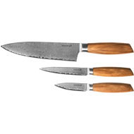 G21 Gourmet Damascus Small box 3 pcs handle zebrawood - Knife Set