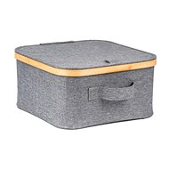 G21 30 × 30 × 15 cm bamboo with lid grey - Storage Box
