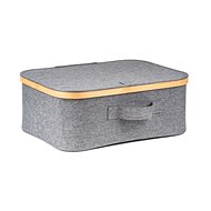 G21 40 × 30 × 15 cm bamboo with lid grey - Storage Box