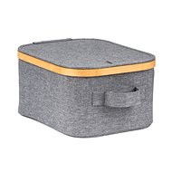 G21 24 × 30 × 15 cm bamboo with lid grey - Storage Box