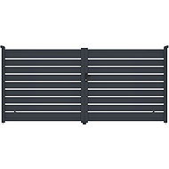 G21 Gate Reno 392 × 176 cm double leaf, anthracite - Gate