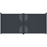 G21 Marion gate 392 × 173 cm double leaf, anthracite - Gate