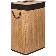 G21 Laundry basket 72 l, bamboo with brown basket - Laundry Basket