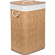 G21 Laundry basket 72 l, rattan design with white basket - Laundry Basket