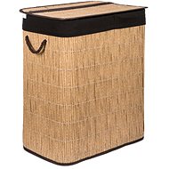 G21 Laundry basket 105 l with divider, rattan design with brown basket - Laundry Basket