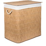 G21 Laundry basket 150 l with dividers, rattan design with white basket - Laundry Basket