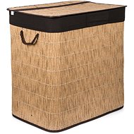 G21 Laundry basket 150 l with dividers, rattan design with brown basket - Laundry Basket