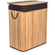 G21 Koš 52  ×  32  ×  63 cm 105 l s hnědým látkovým košem, bambus - Koš na prádlo