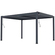 G21 Austin Premium 4 × 3 m, anthracite all-aluminium - Pergola