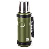 G21 Thermal drinking bottle, 1000 ml, khaki green with handle - Thermos