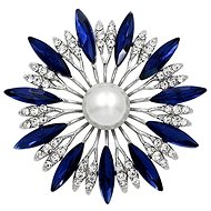 Gaira brooch Flower 312177 blue - Brooch
