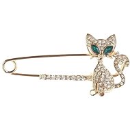 Gaira brooch Switch pin cat 340017 gold - Brooch