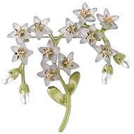 Gaira brooch Flower 32261 white - Brooch