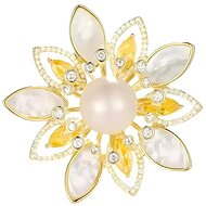 Gaira brooch Golden flower 32647 - Brooch