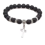 GAIRA Bracelet with cross 30502 black - Bracelet