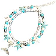 Gaira Leg bracelet Whale fin 3002-28 turquoise - Bracelet