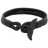 GAIRA Leather bracelet Whale fin 3207 black - Bracelet