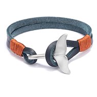 GAIRA Leather bracelet Whale fin 3207 blue - Bracelet