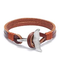 GAIRA Leather bracelet Whale fin 3207 brown - Bracelet