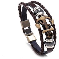 GAIRA Leather bracelet Anchor 3011 brown - Bracelet