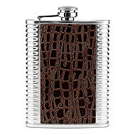 Gaira hip flask 81356 240ml dark brown - Hip Flask