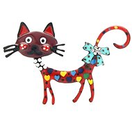 Gaira Brooch Cat 340040 red - Brooch