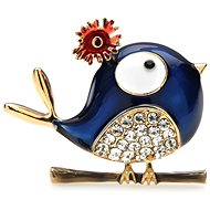 Gaira Brooch Bird 340053 blue - Brooch