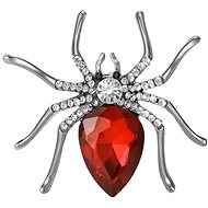 Gaira Brooch Spider 312934 Silver red - Brooch
