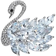 Gaira Brooch Swan 340014 clear - Brooch
