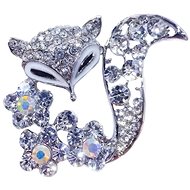 Gaira Brooch Fox 340001 silver - Brooch