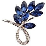 Gaira Brooch Flower 340022 blue - Brooch