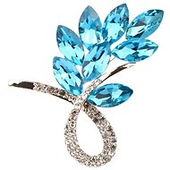Gaira Brooch Flower 340022 turquoise - Brooch