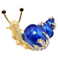 Gaira Snail brooch 340032 blue - Brooch