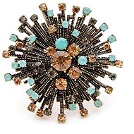 Gaira Brooch Star 340009 turquoise - Brooch