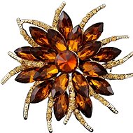 Gaira Brooch Flower 340077 orange - Brooch