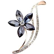 Gaira Brooch Flower 312009 grey - Brooch