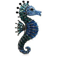 Gaira Brooch Seahorse 340042 blue - Brooch
