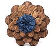 Gaira Wooden B11-11 - Brooch