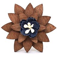 Gaira Wooden B11-12 - Brooch