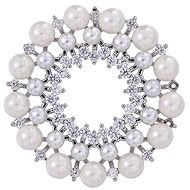 Gaira Pearls 312065 Silver - Brooch
