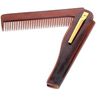 Gaira Skládací hřeben na vousy hnědý - Beard Comb