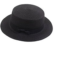 Gaira Straw 7558, black - Wide-Brimmed Hat
