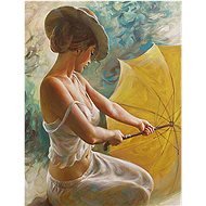 Gaira Žena s dáždnikom M1081 - Maľovanie podľa čísel