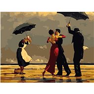 Gaira Dancing under umbrellas M222 - Painting by Numbers