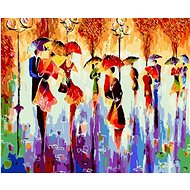 Gaira Rainy Street M1586 - Painting by Numbers